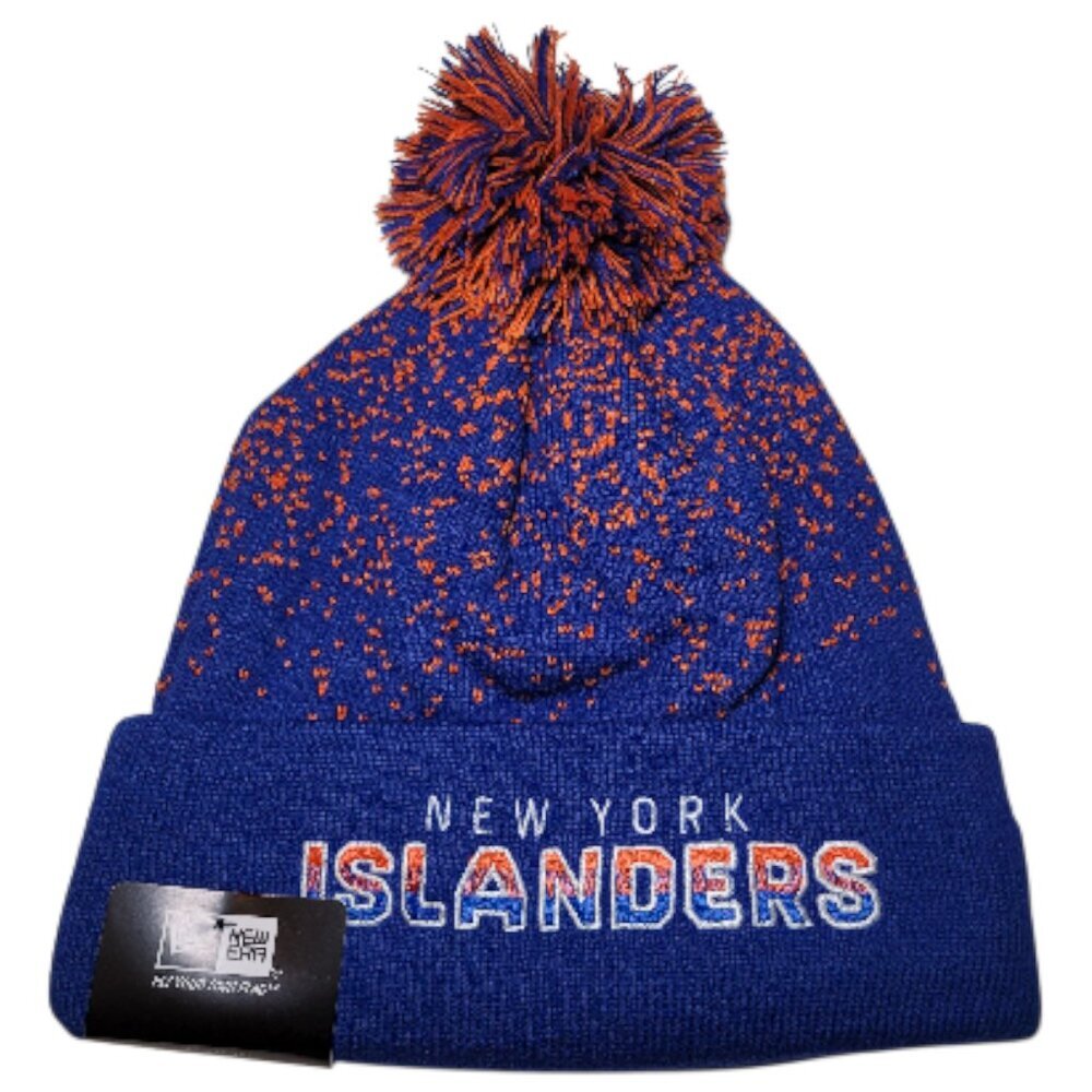 New York Islanders Beanie New Era Cuffed Knit Hat Pom NWT Hockey NHL